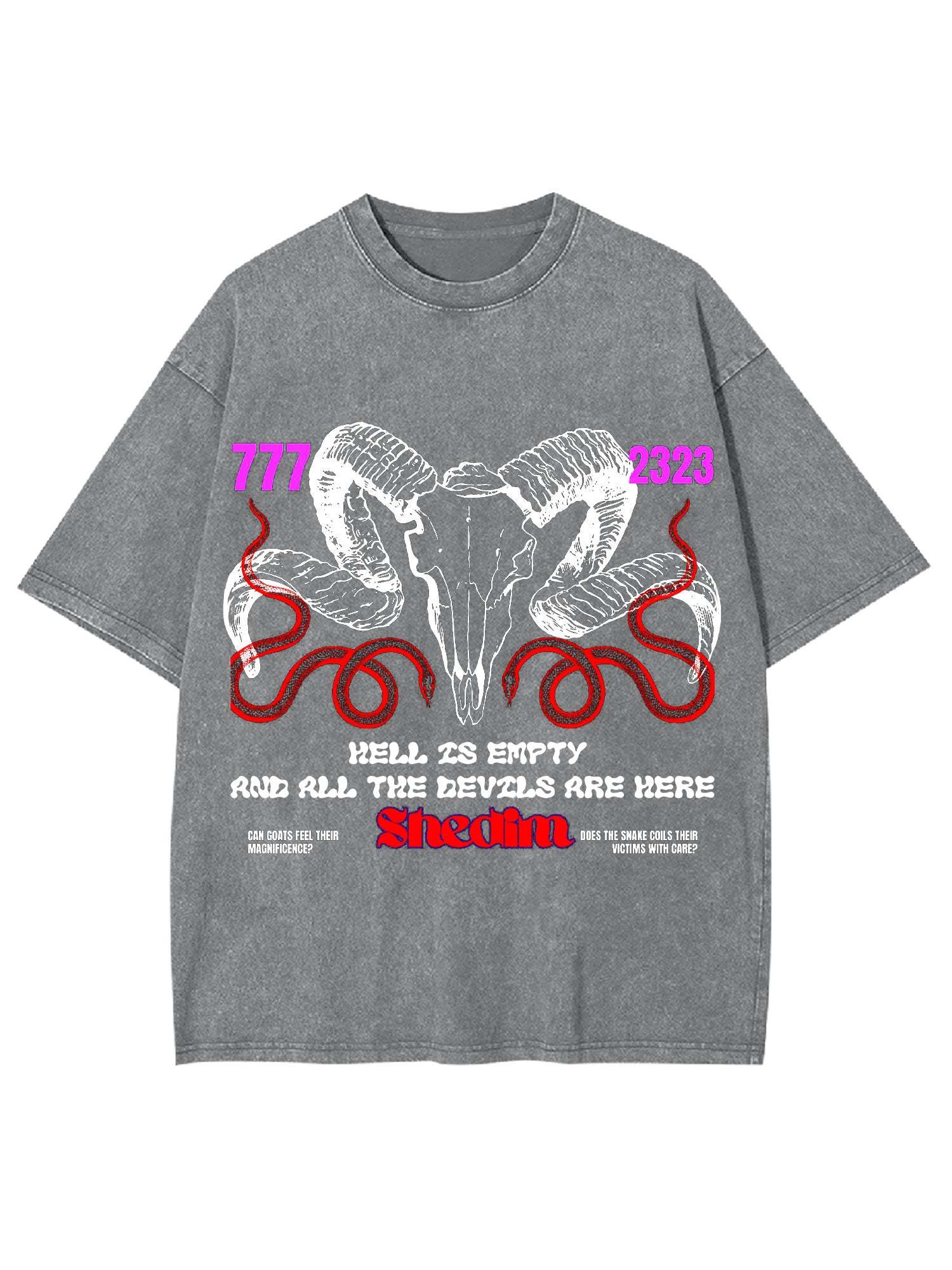 Hell Is Empty And All The Devils Are Here Washed Tshirt