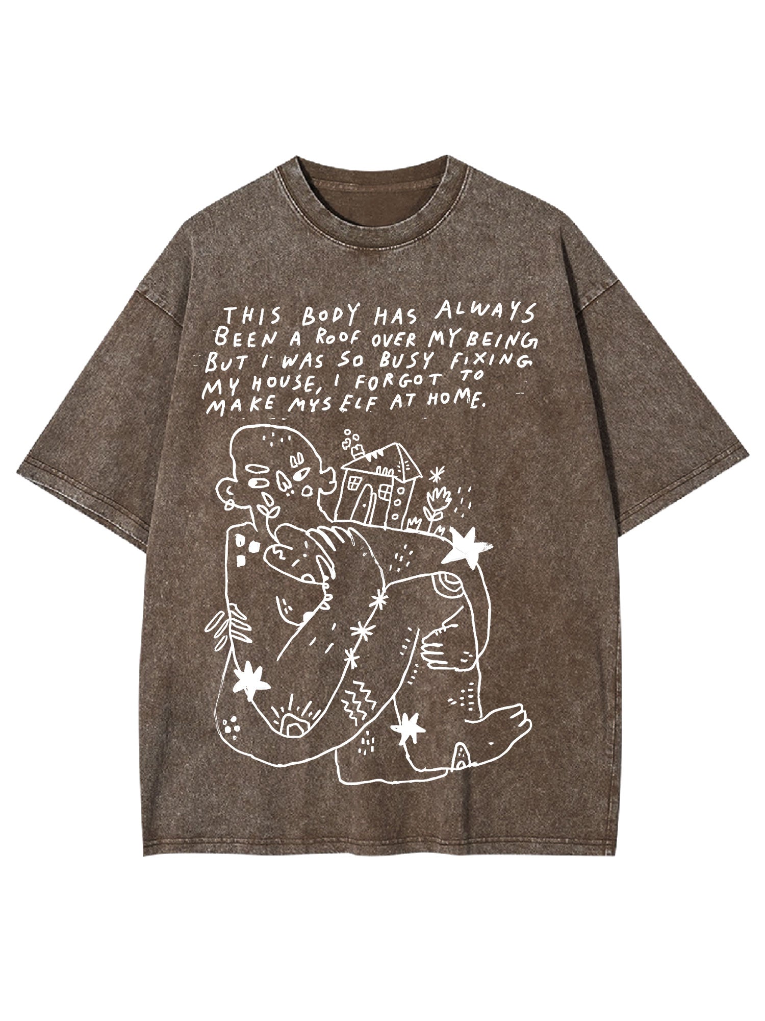 Accept Yourself Washed Tshirt-ClassyOutlaw