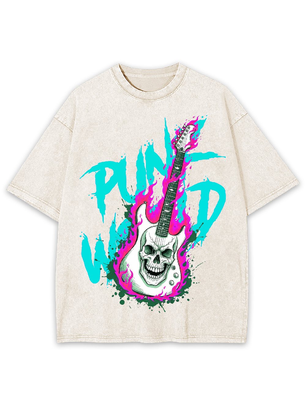 Punk World Washed Tshirt