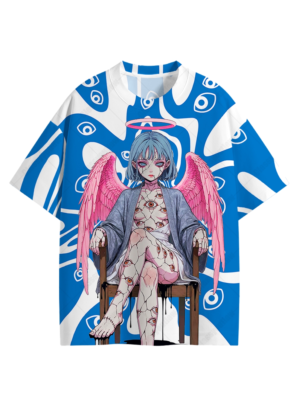 The multi-eyed blue-haired girl Graphic T-shirt