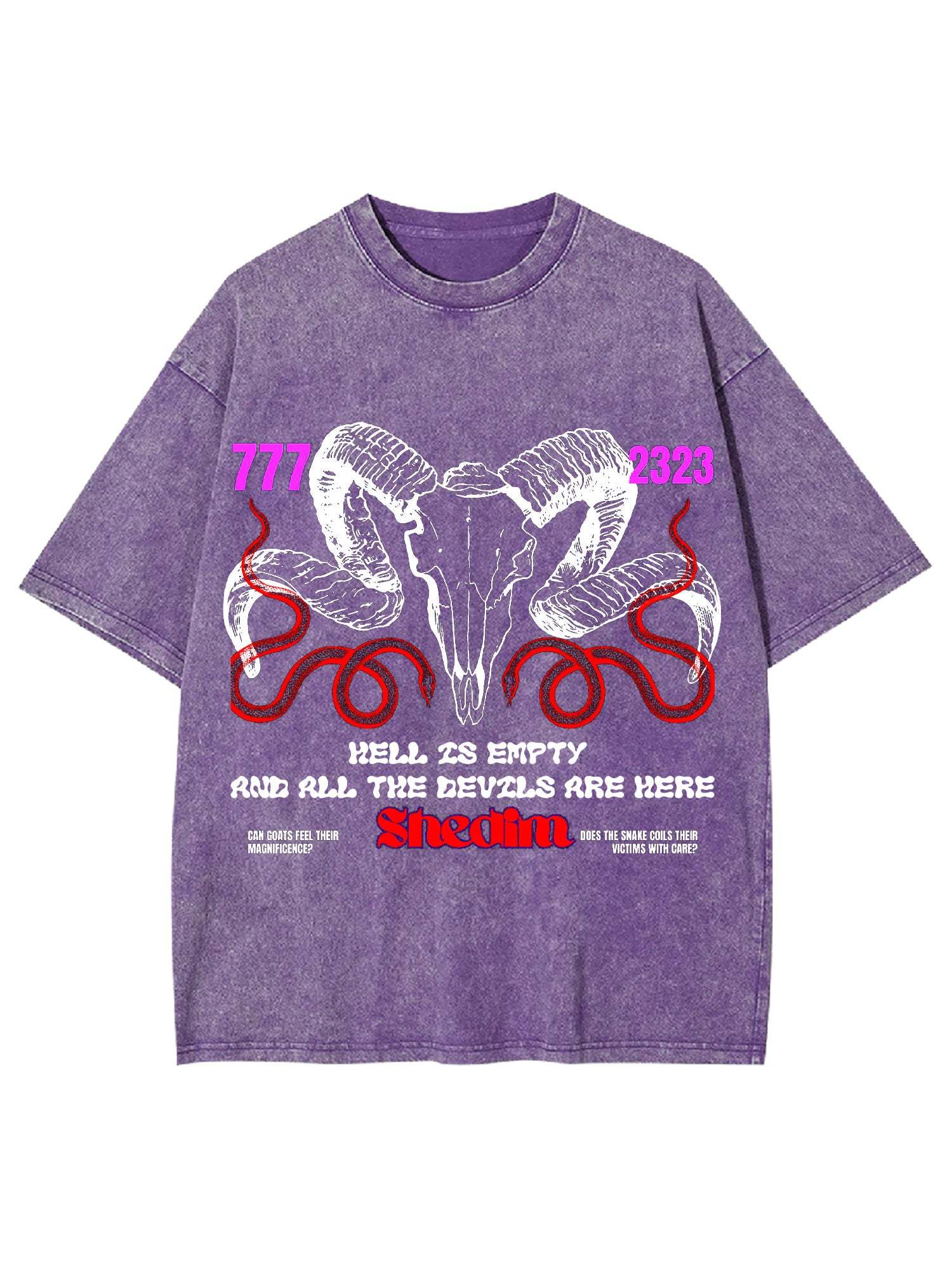 Hell Is Empty And All The Devils Are Here Washed Tshirt