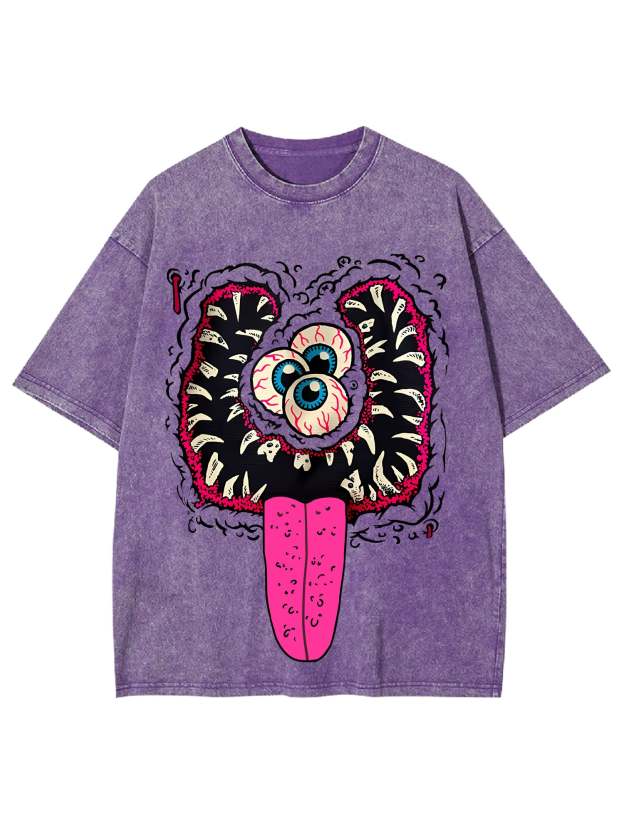 Terrifying Grin Washed Tshirt