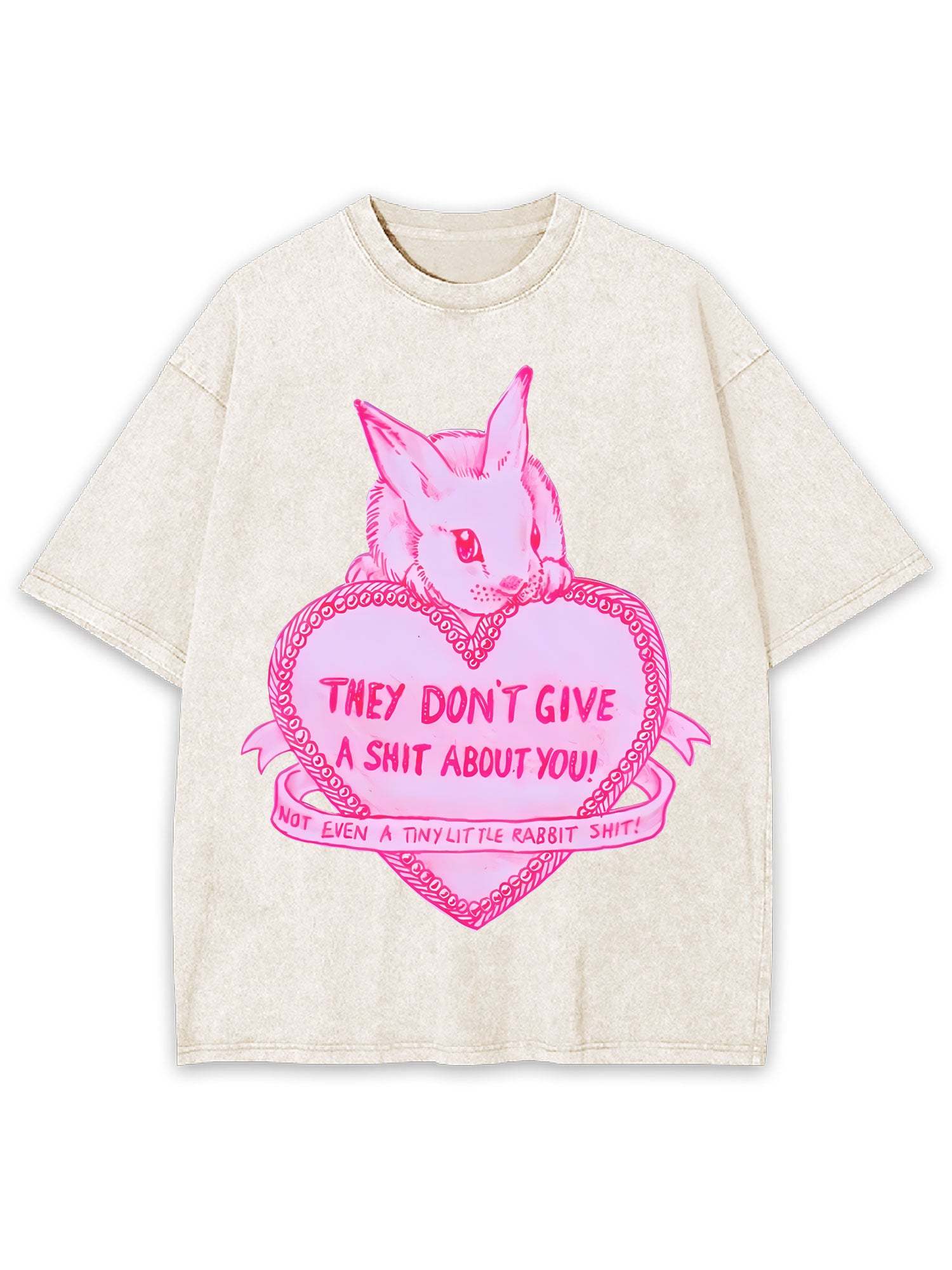 They Don't Give A Shit About You Washed Tshirt