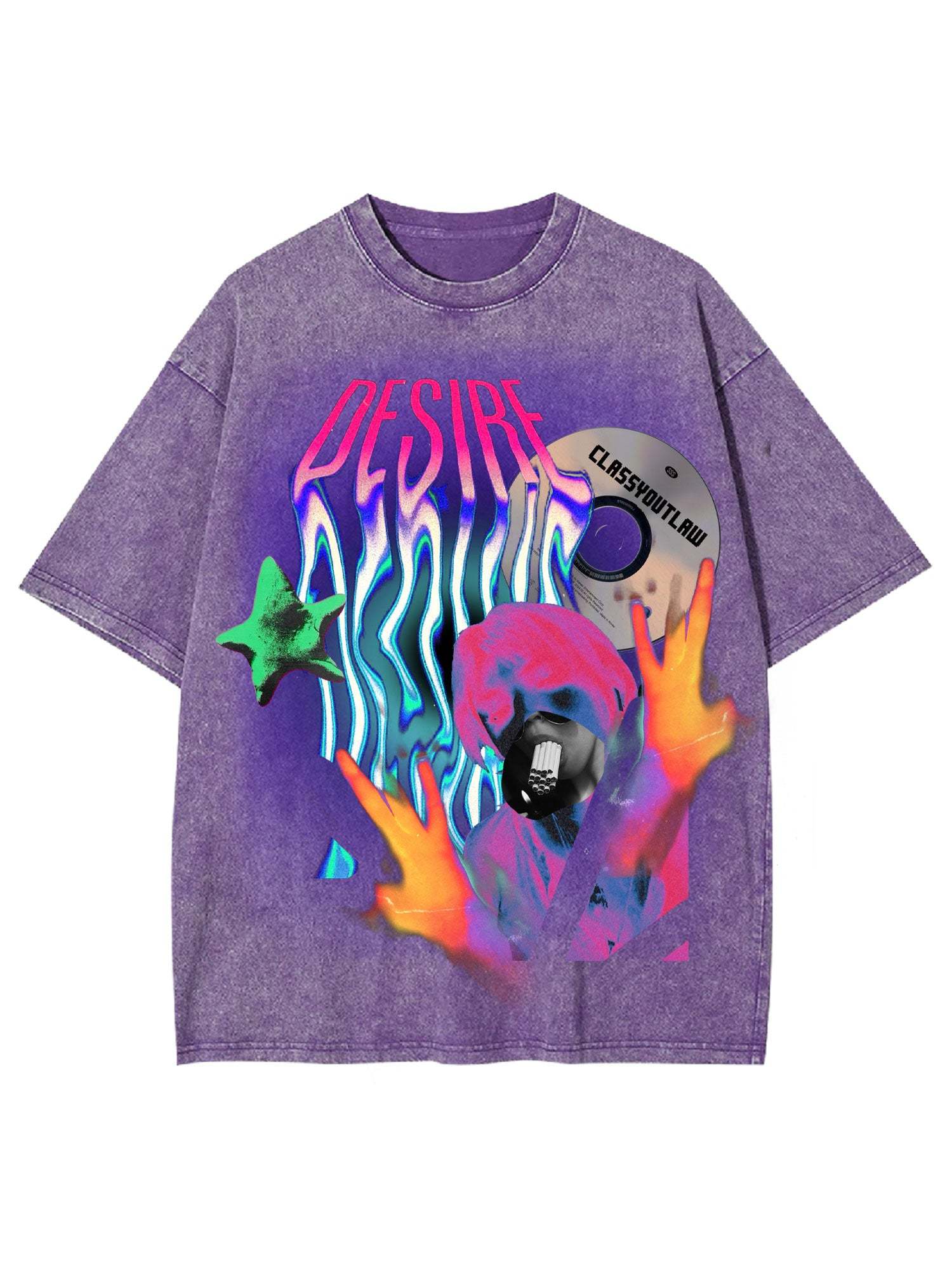 Desire Washed Tshirt-ClassyOutlaw Sale