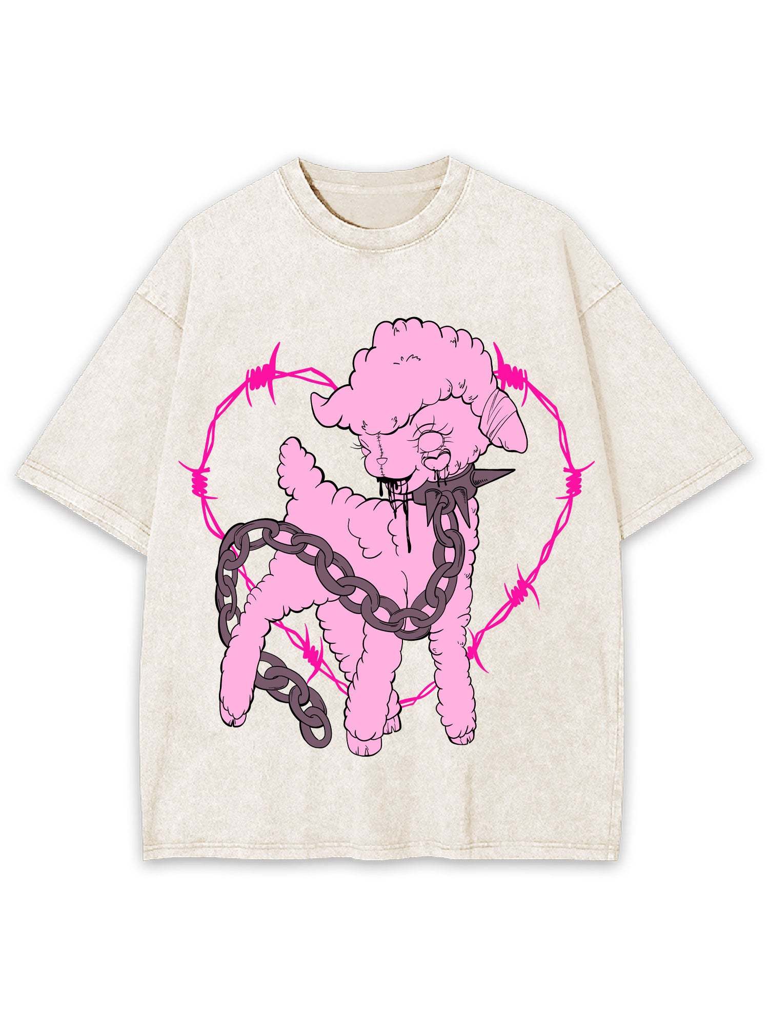Pink Slaughter Washed Tshirt