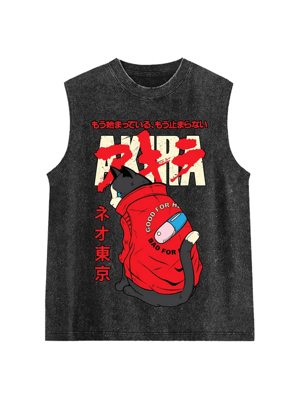 Akira Washed Tank Top
