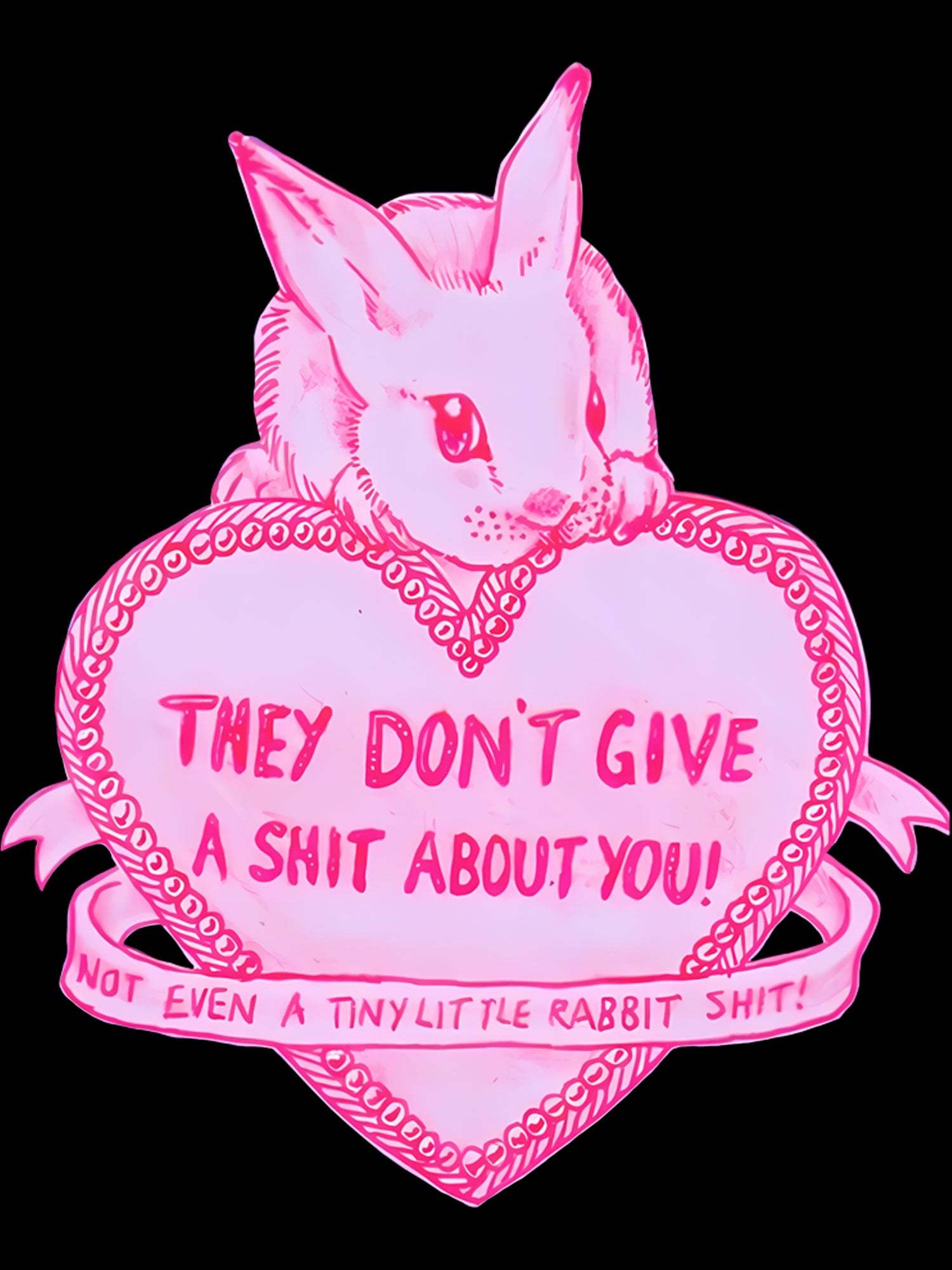 They Don't Give A Shit About You Washed Tshirt