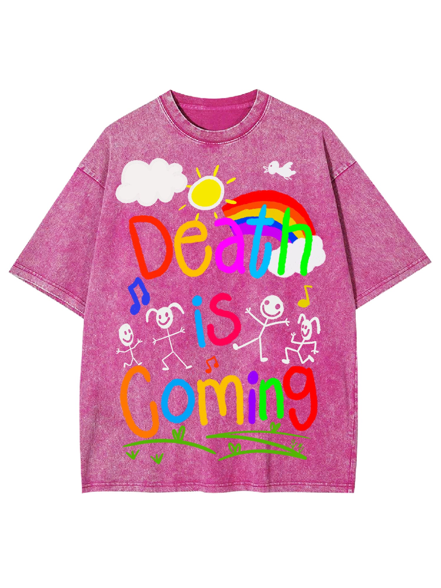 Death Is Coming Washed Tshirt