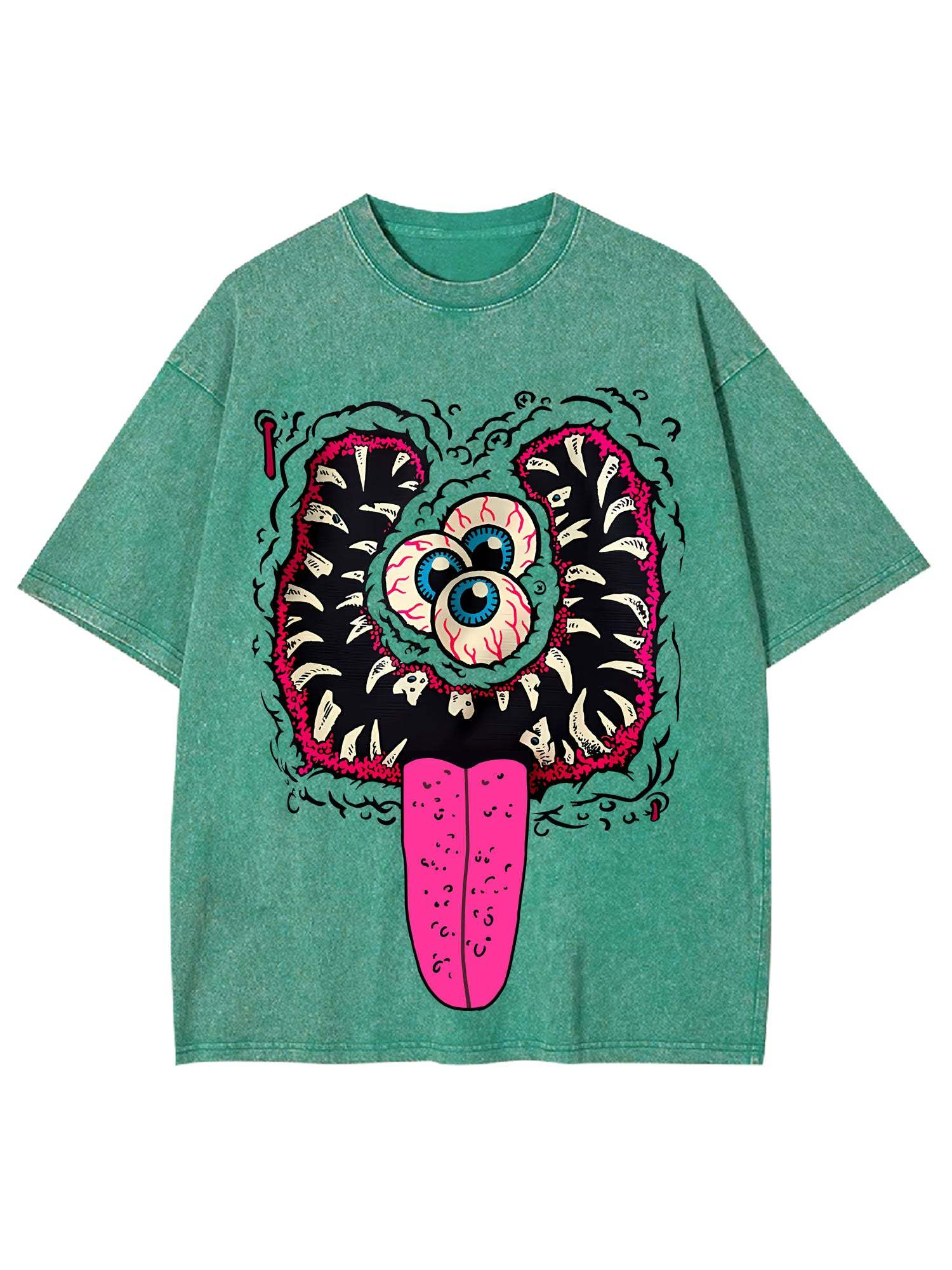 Terrifying Grin Washed Tshirt