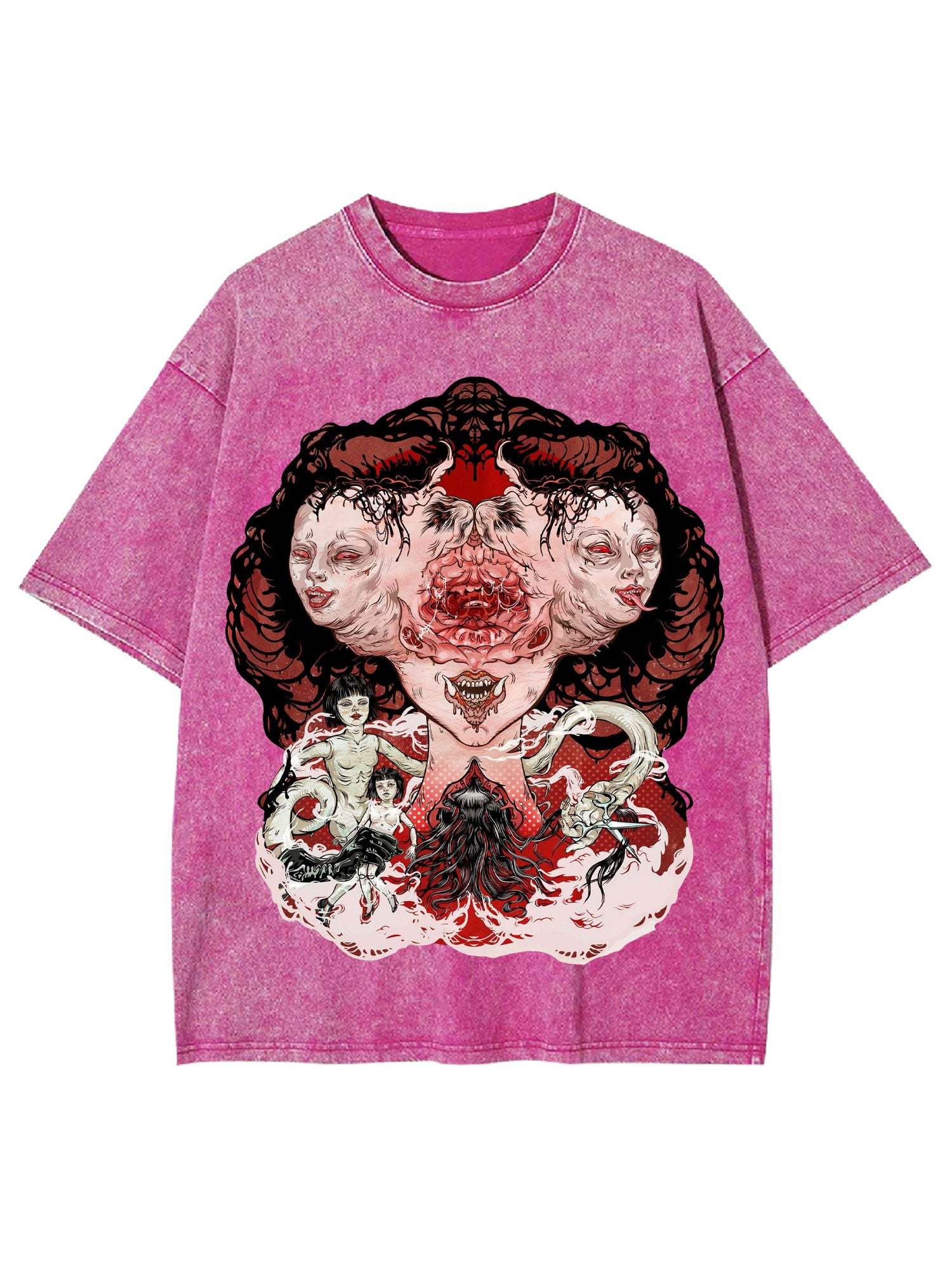 Faces Of The Unknown Washed Tshirt