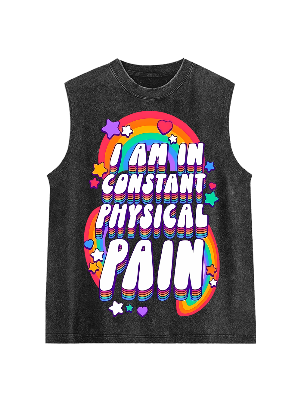 I Am In Constant Physical Pain Washed Tank Top