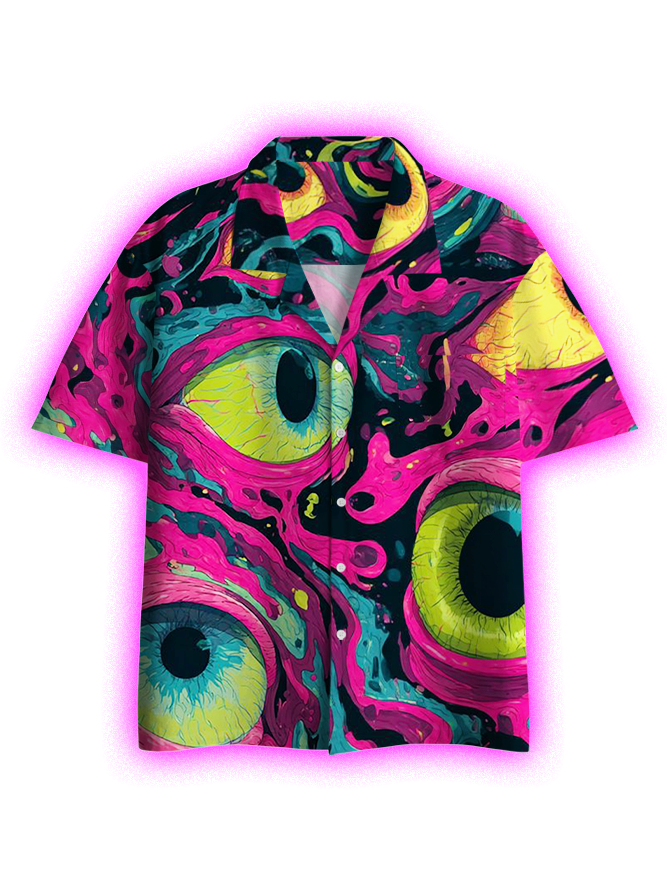 Vivid Gaze Button Up Pocket Shirt