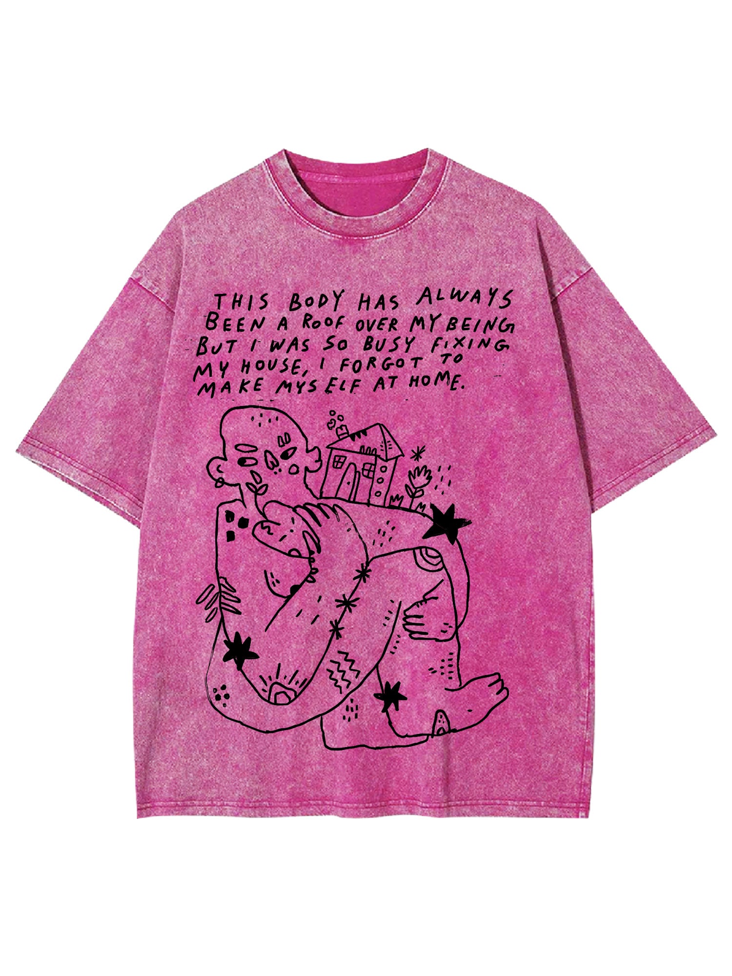 Accept Yourself Washed Tshirt-ClassyOutlaw