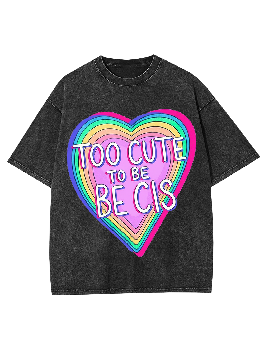 TOO CUTE To BE BE CIS Washed Tshirt
