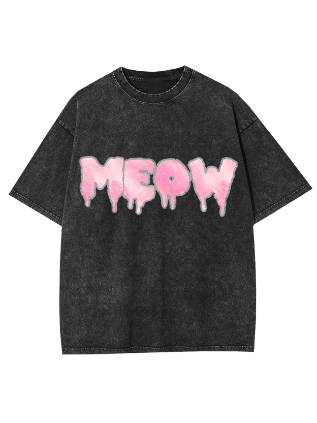 MEOW Washed Tshirt