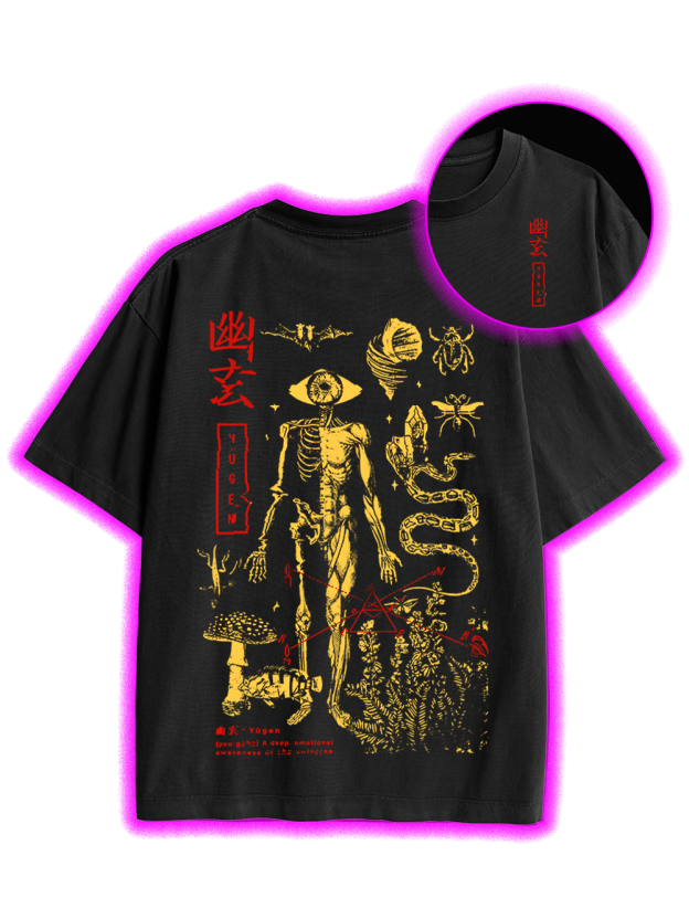 Yūgen Depths Double Sided Print Washed TShirt