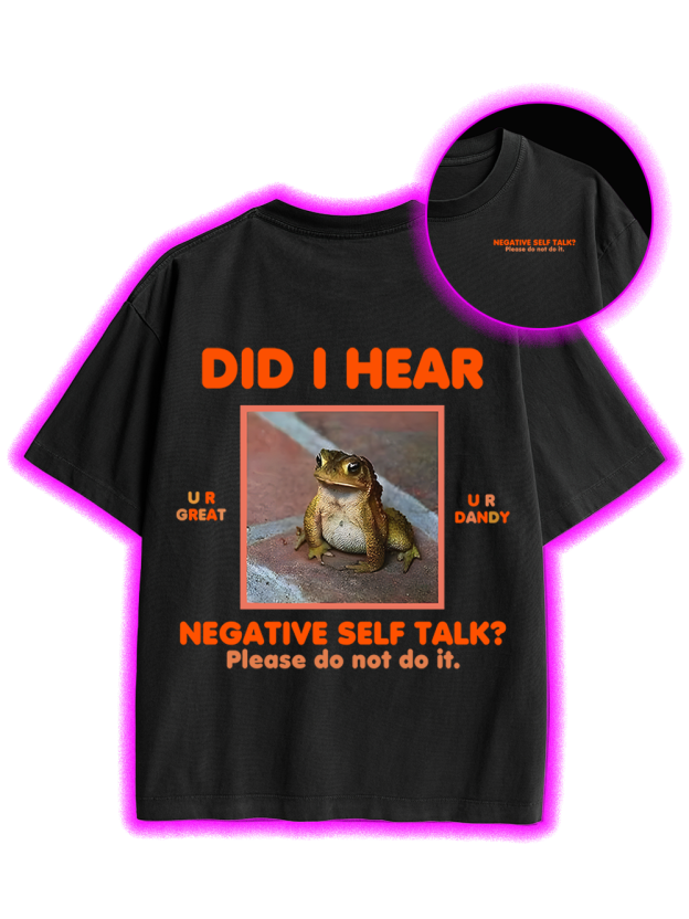 Frog Therapist Double Sided Print Washed TShirt