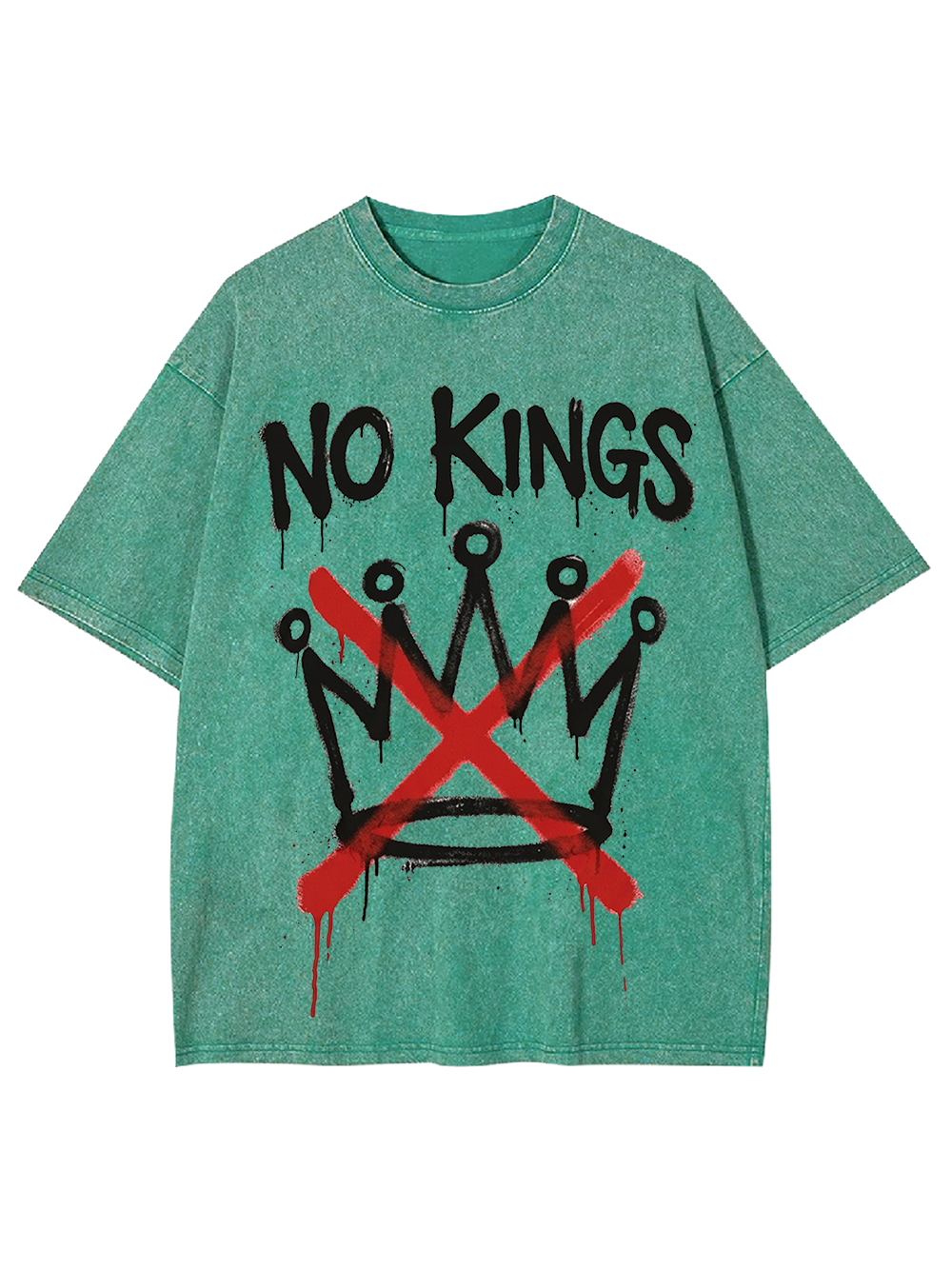 NO KINGS Washed Tshirt