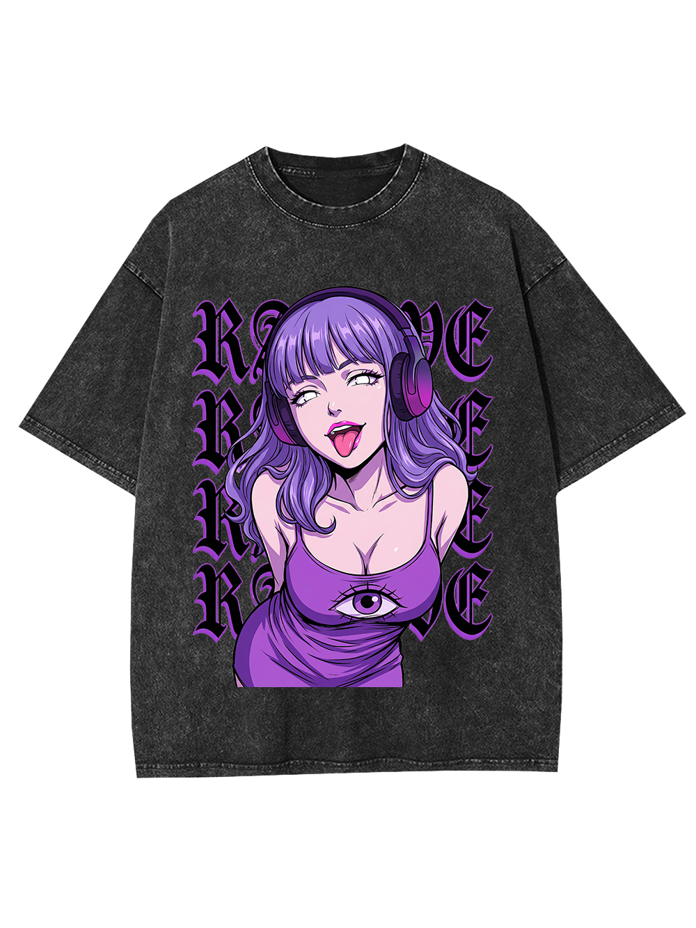 Cyber Raver Third Eye Washed Tshirt