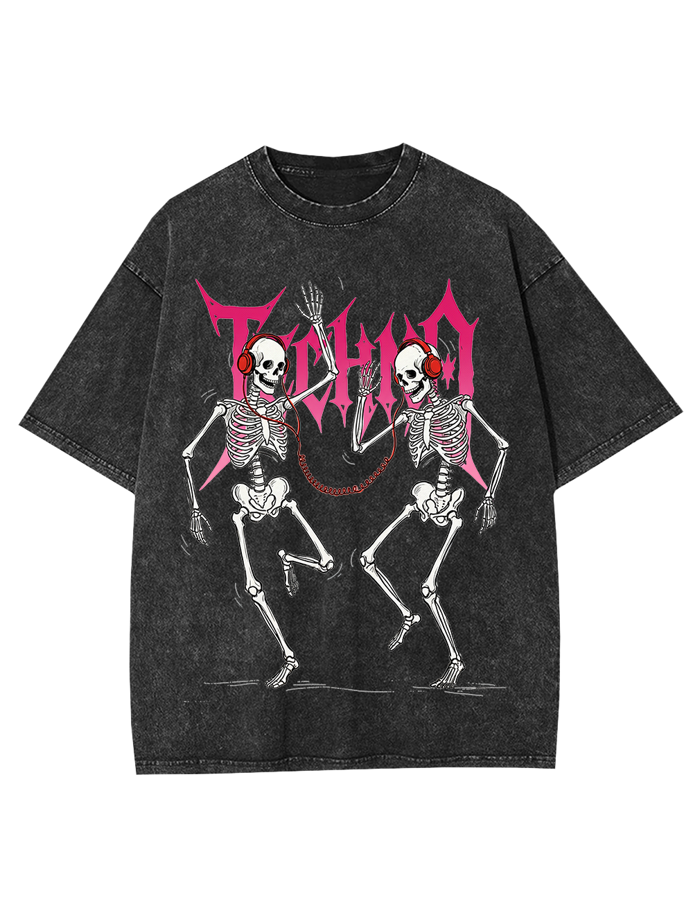 Techno Till Death Washed Tshirt