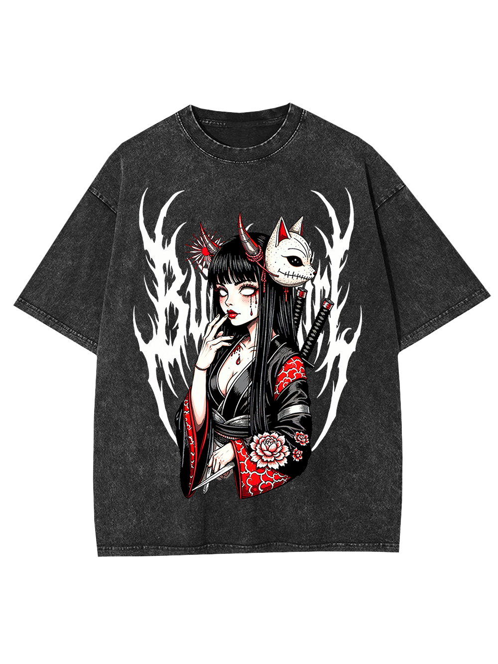 Fox Mask Enchantress Washed Tshirt