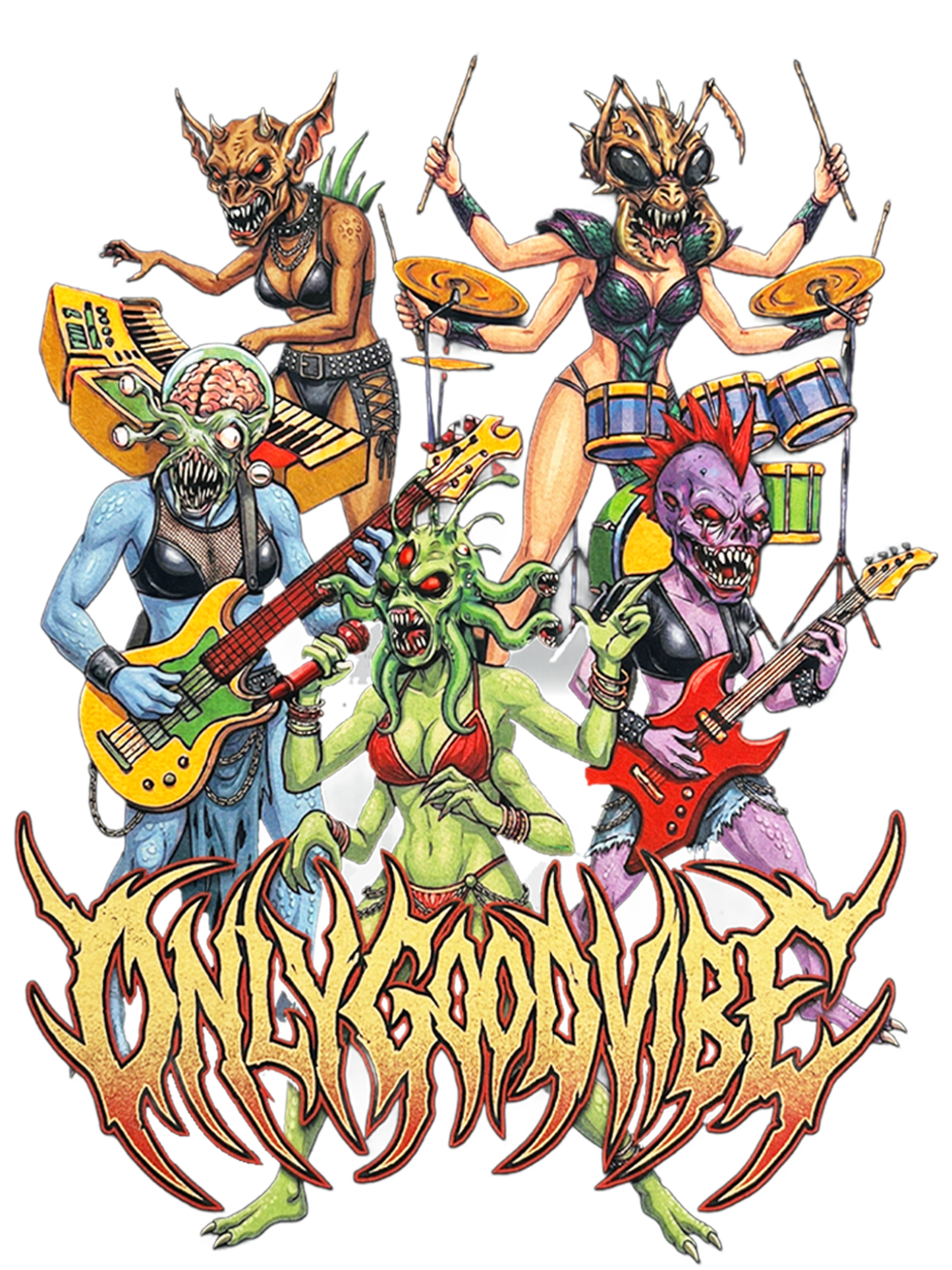 Demon Band Washed Tshirt