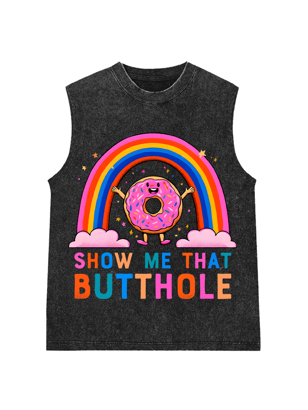 SHOW ME THAT BUTTHOLE Washed Tank Top