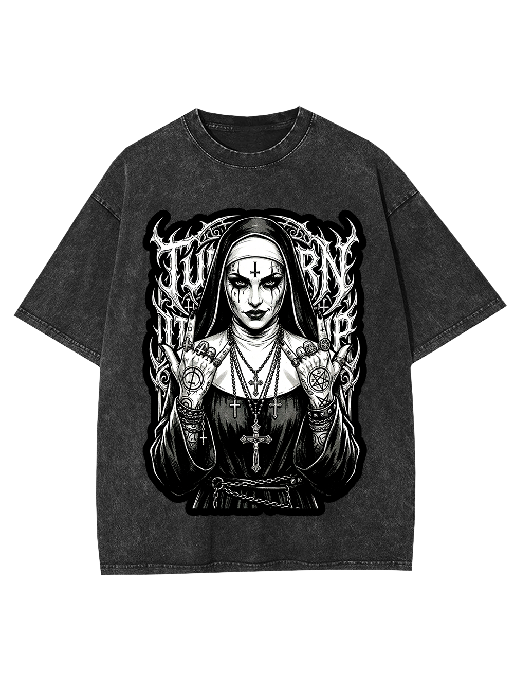 Rebel Nun Washed Tshirt
