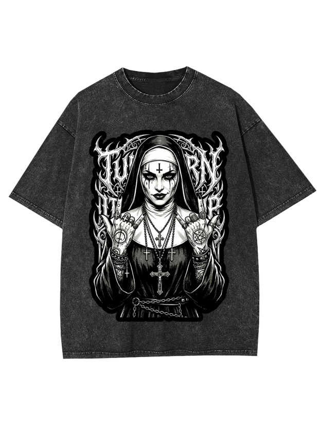Rebel Nun Washed Tshirt