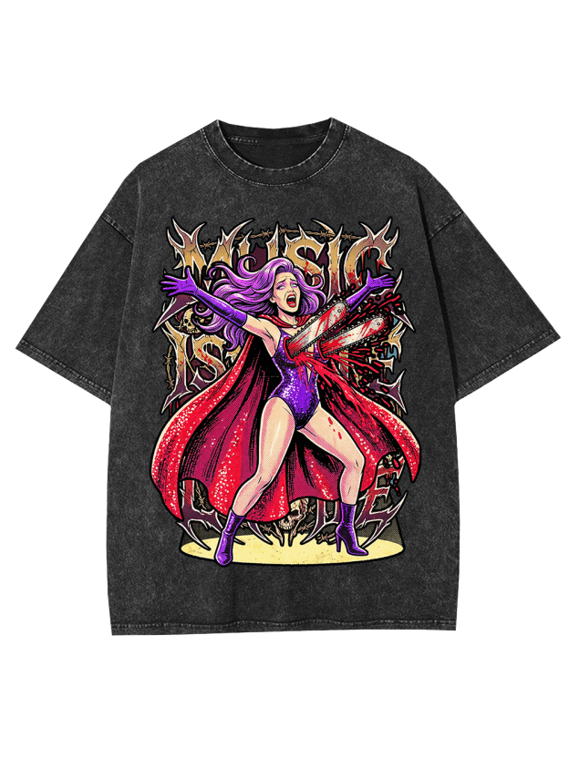 Electric Diva Washed Tshirt