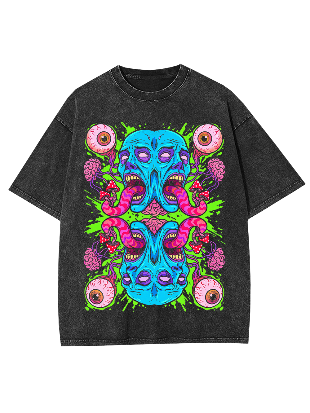 Symmetric Scream Washed Tshirt