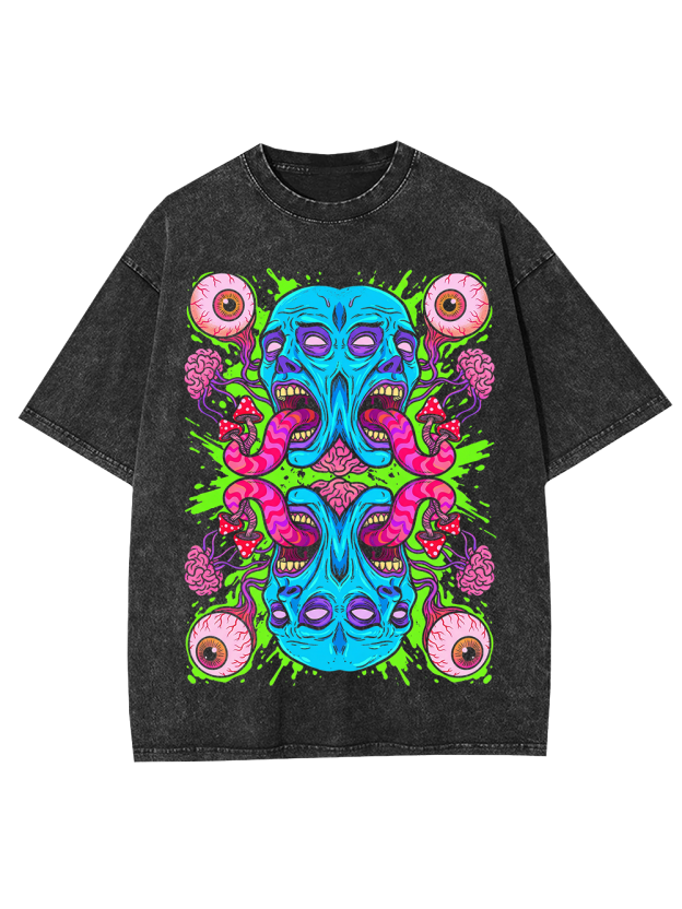 Symmetric Scream Washed Tshirt