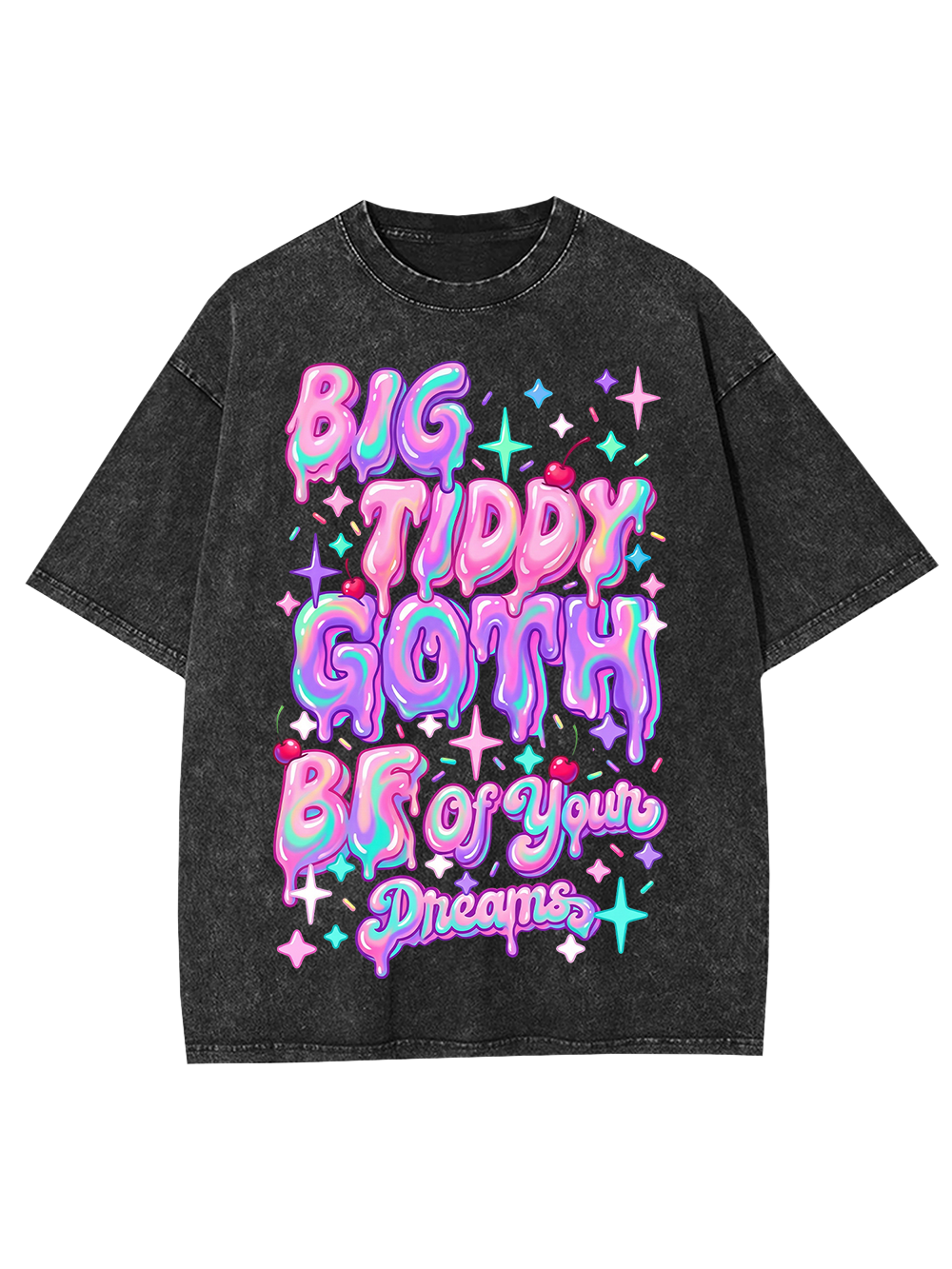 BIG TIDDY GOTH BF OF YOUR DREAMS Washed Tshirt