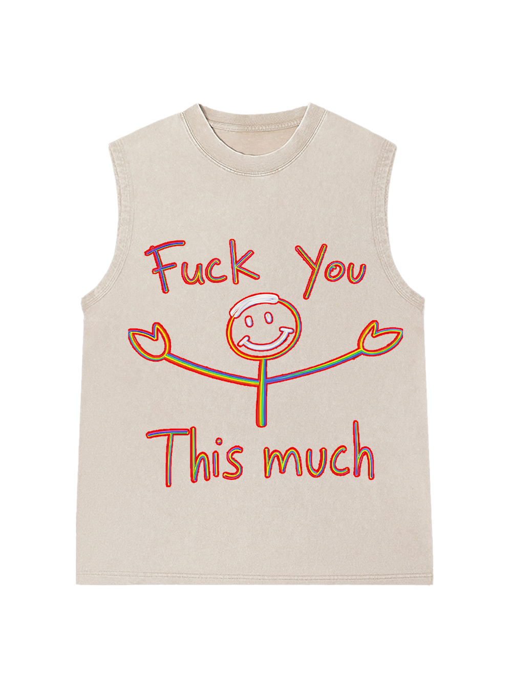 Fuck you this much Washed Tank Top