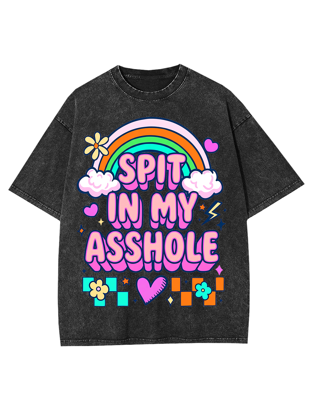 SPIT IN MY ASSHOLE Washed Tshirt