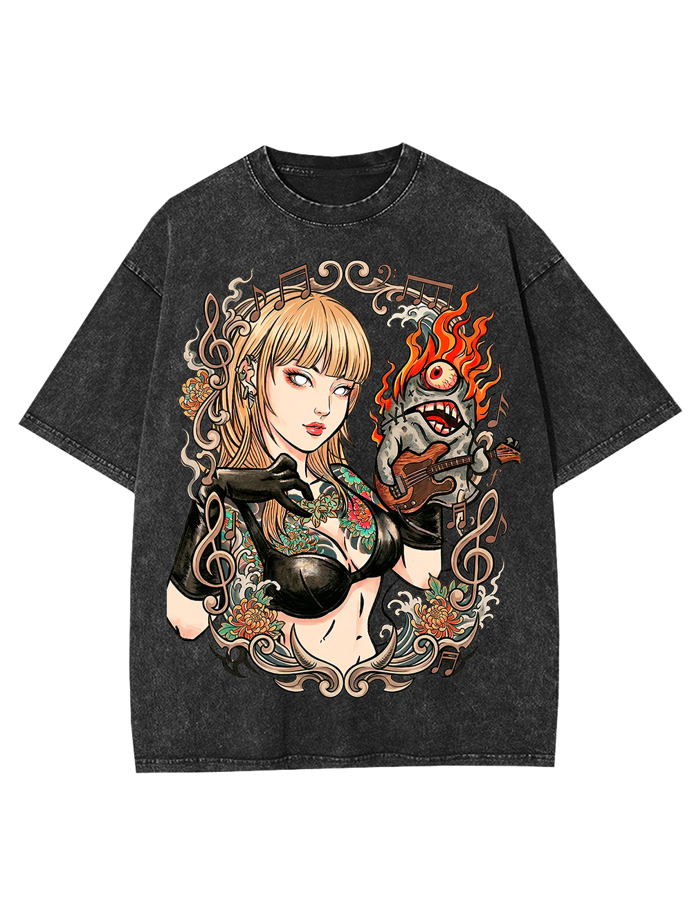 Burning Sound – Punk Goddess Oversized Washed Tshirt