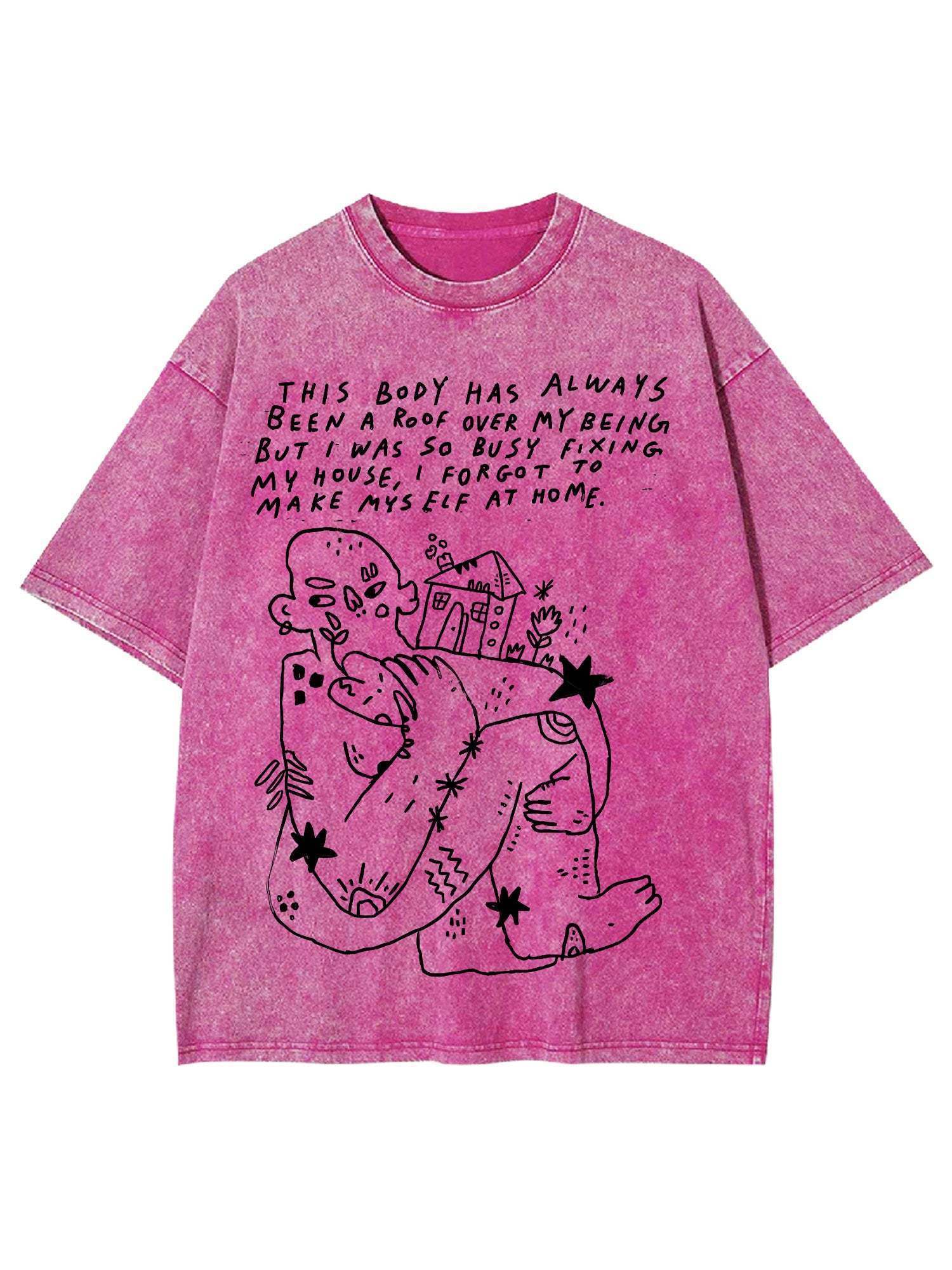 Accept Yourself Washed Tshirt-ClassyOutlaw