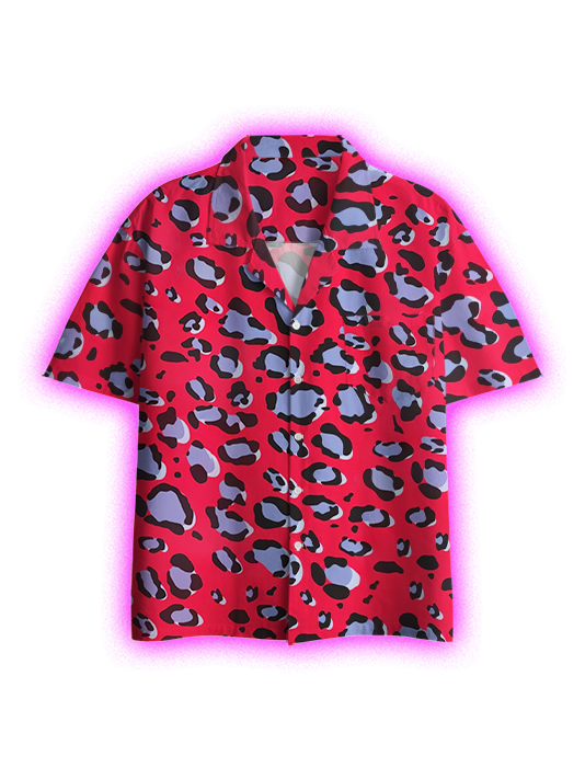 Bold Leopard Button Up Pocket Shirt