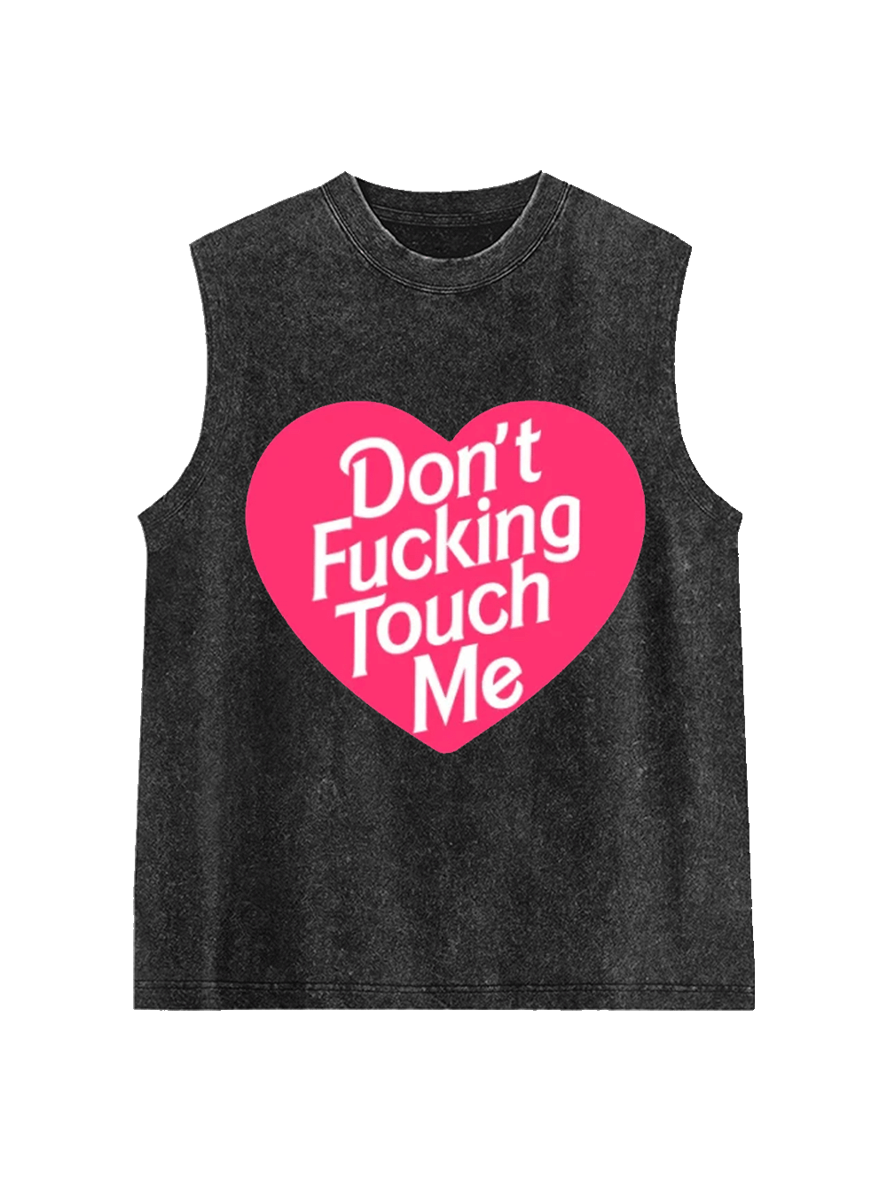 Don't Touch Me Washed Tank Top