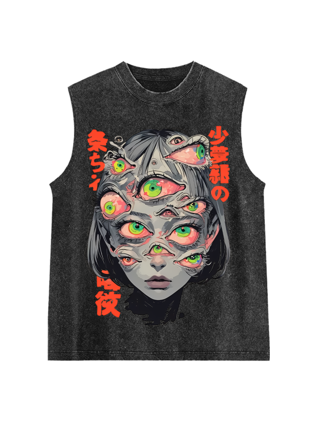 Thousand Eyed Fantasy Washed Tank Top