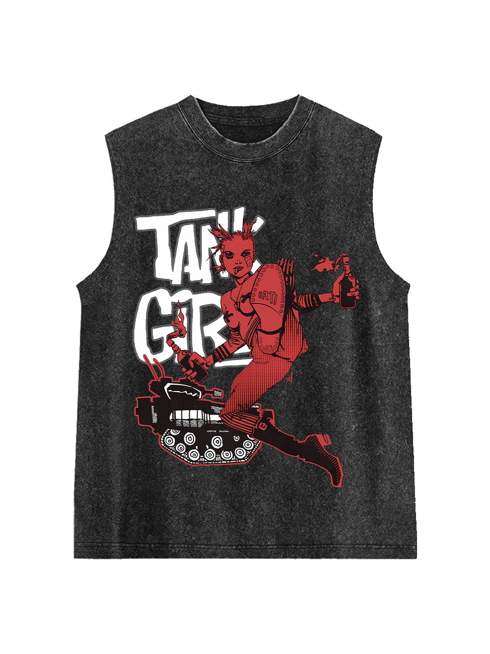 TANK GIRL Washed Tank Top