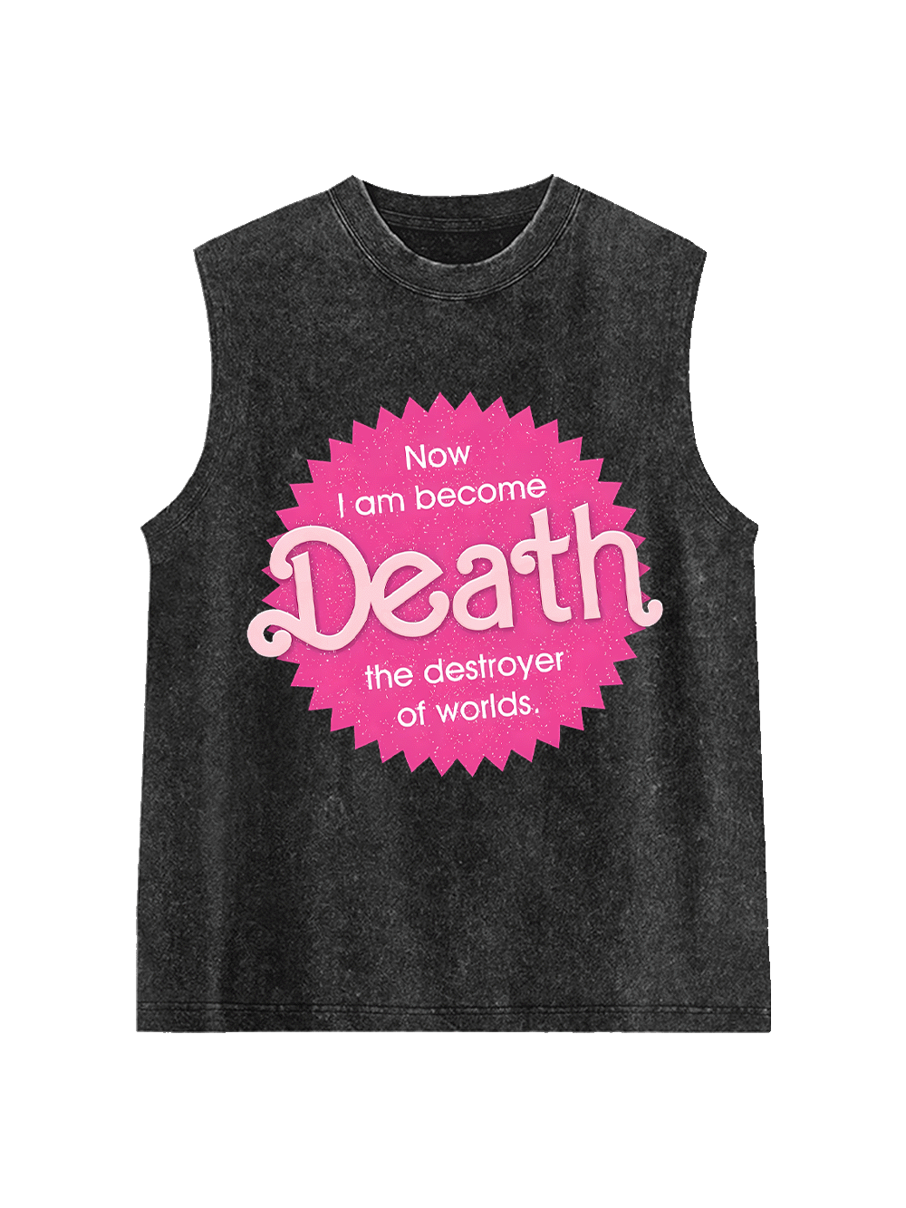 Sparkly Harbinger of Death Washed Tank Top