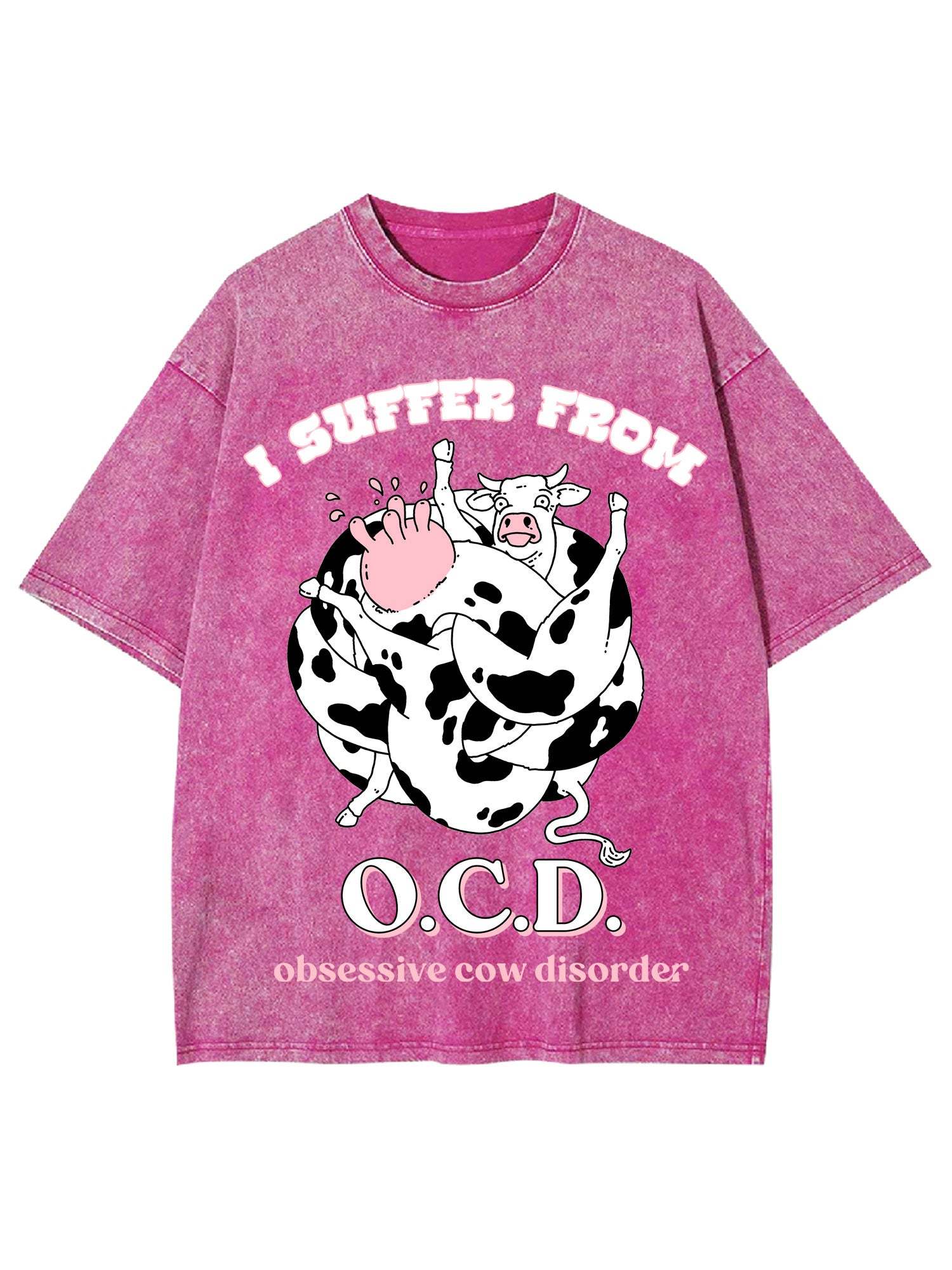 I Suffer Frow Washed Tshirt-ClassyOutlaw Sale