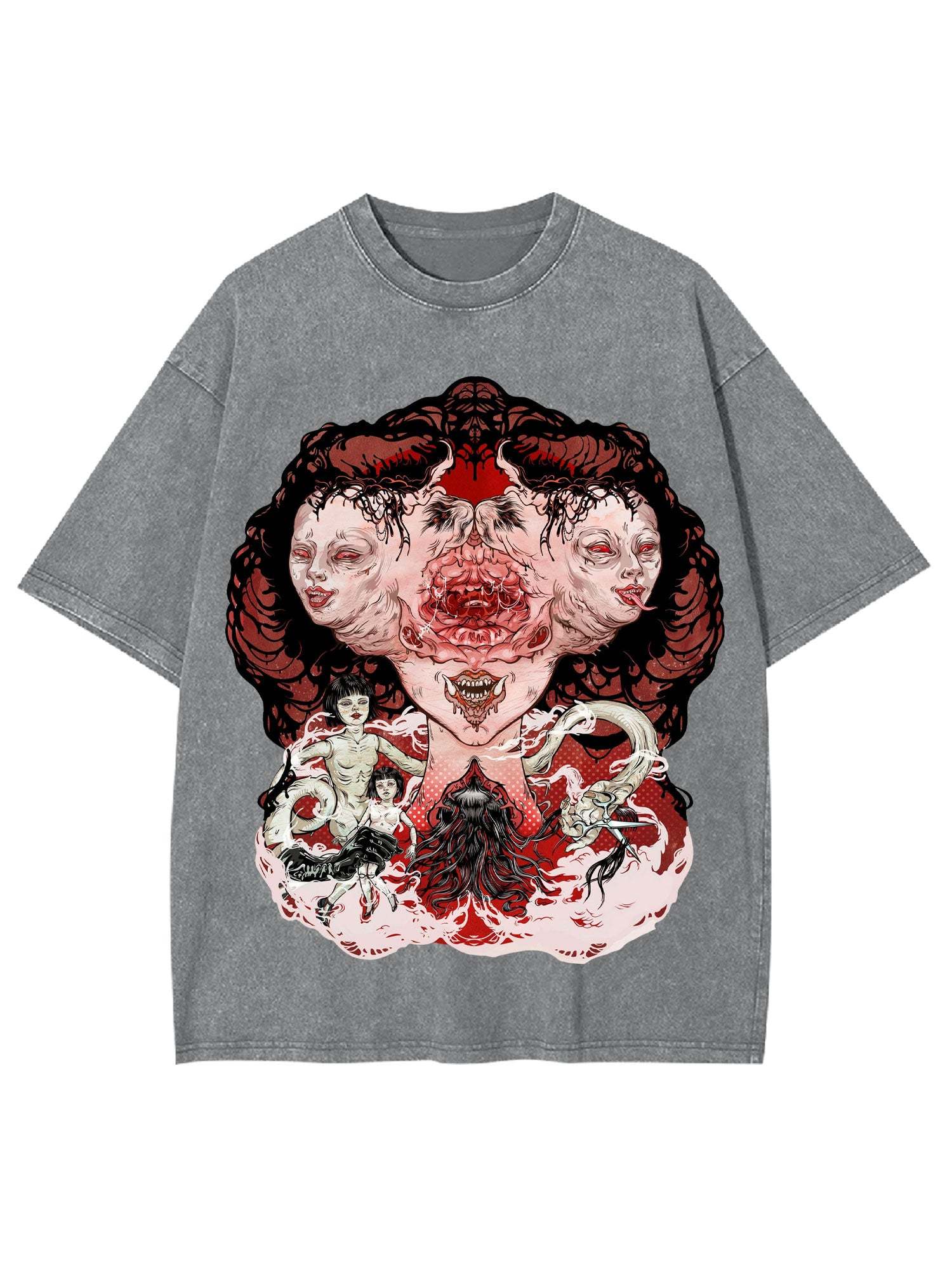 Faces Of The Unknown Washed Tshirt