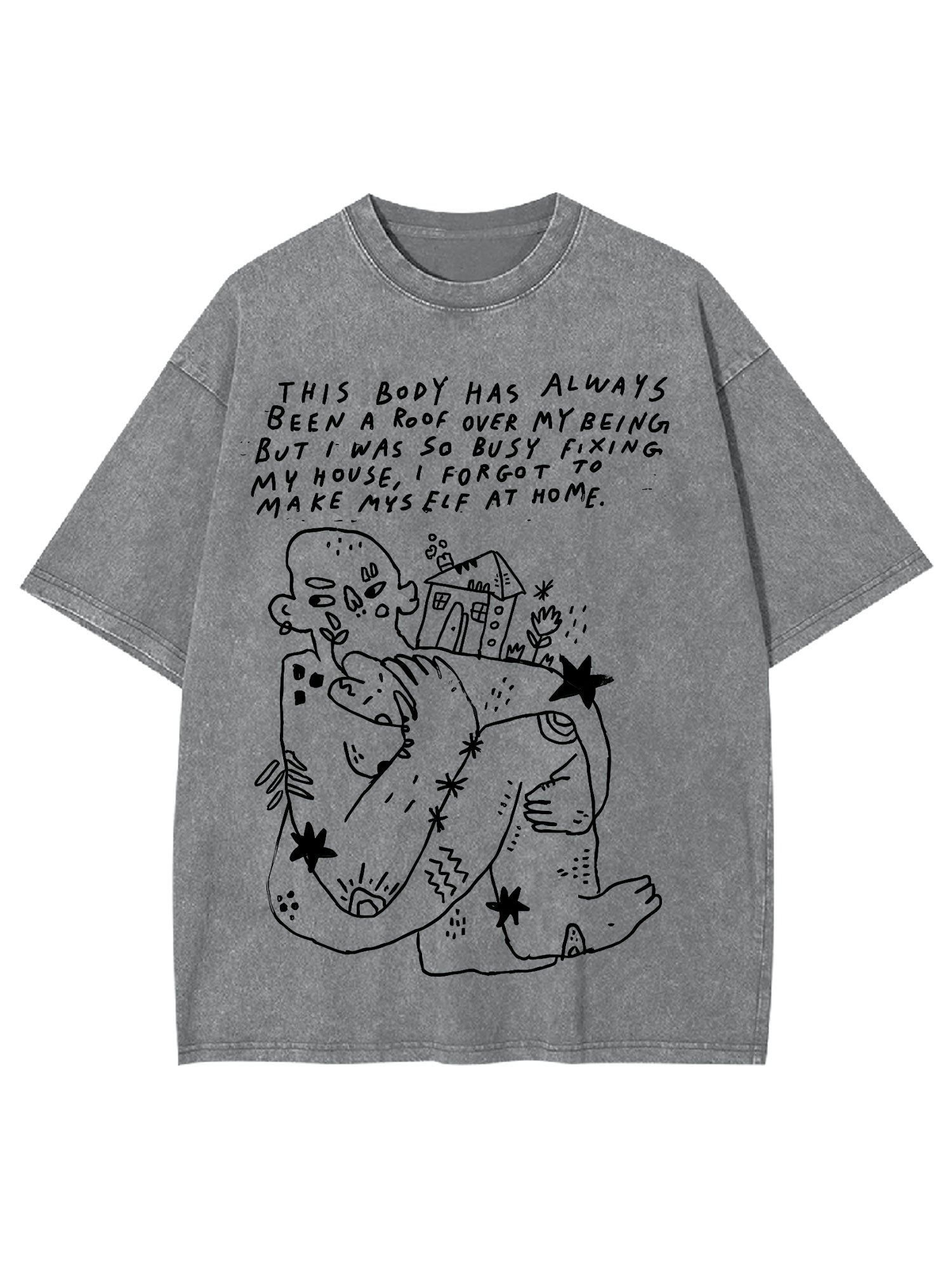 Accept Yourself Washed Tshirt-ClassyOutlaw