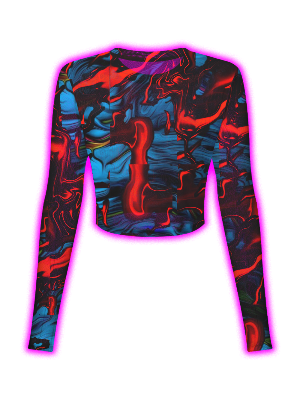 Painted by lava Mesh Top