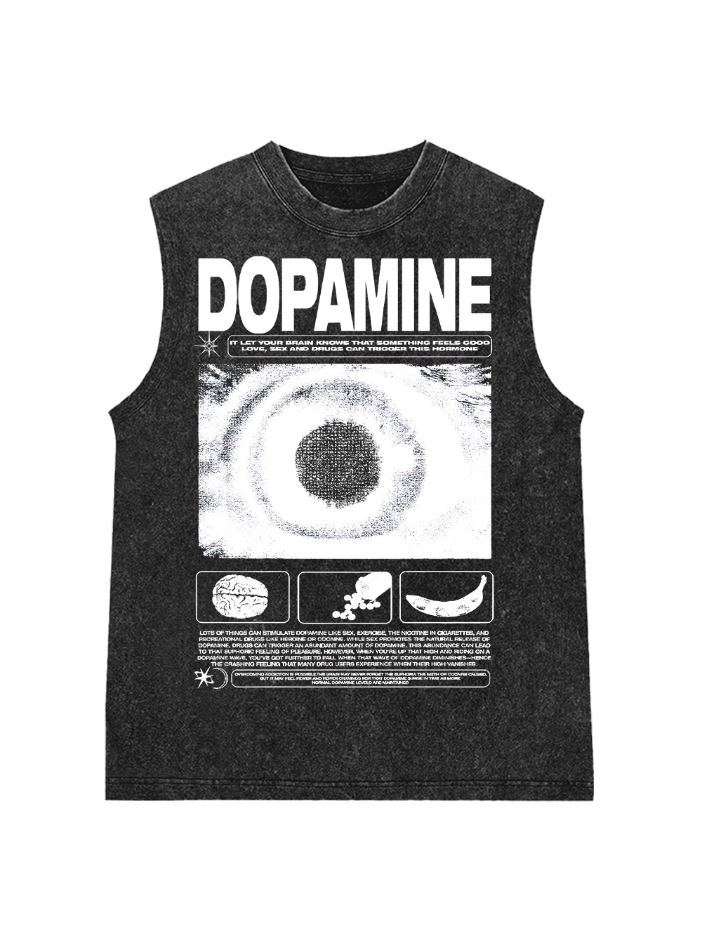 DOPAMINE RUSH Washed Tank Top