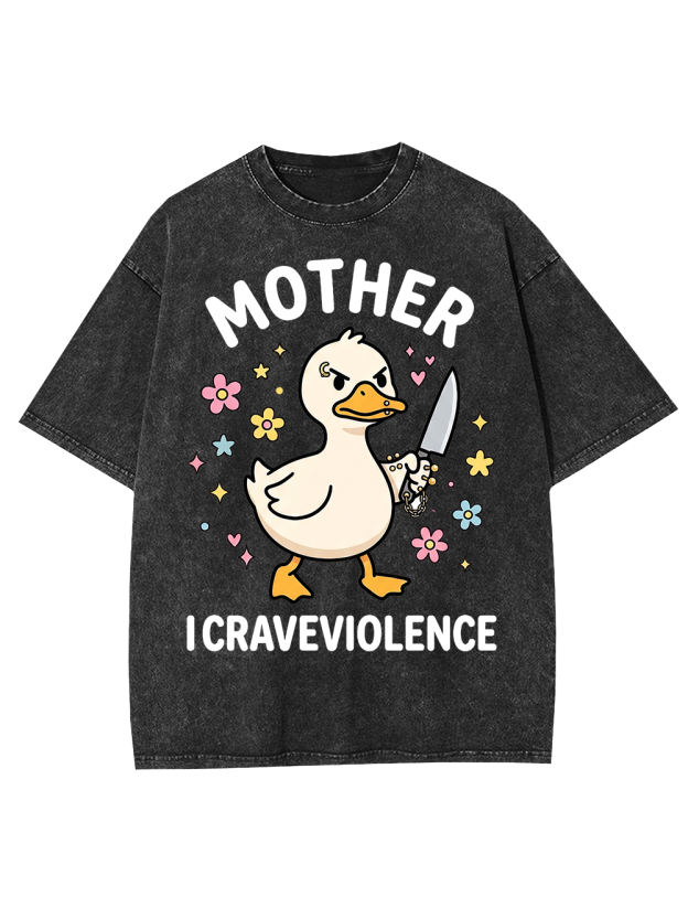 MOTHER I CRAVE VIOLENCE Washed Tshirt