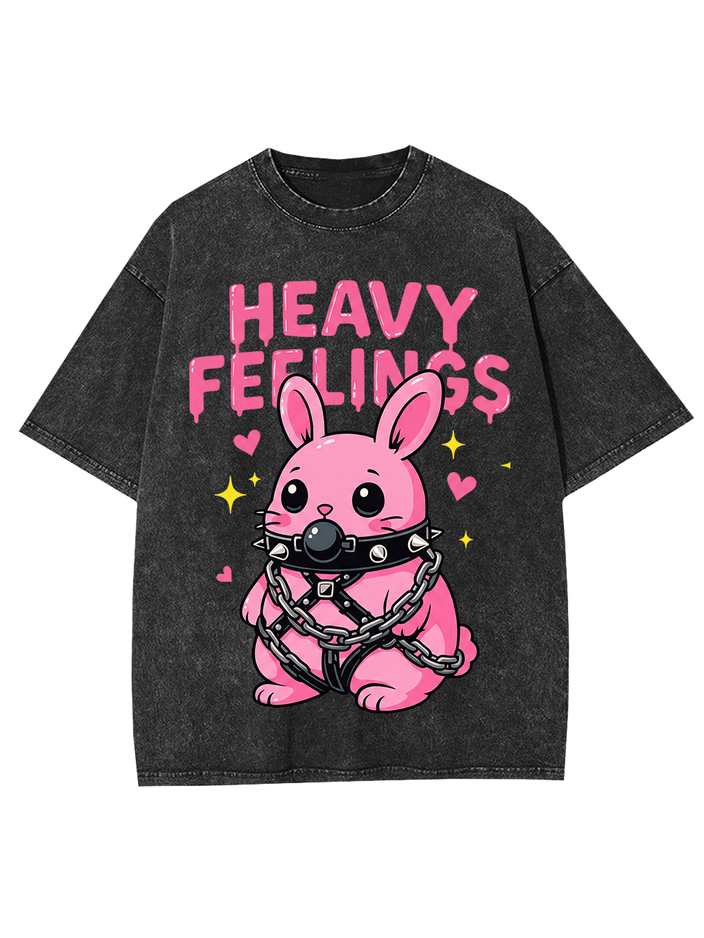HEAVY FEELINGS Washed Tshirt