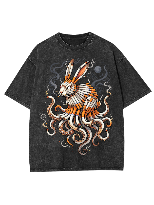 Smokeborn Hare Washed Tshirt